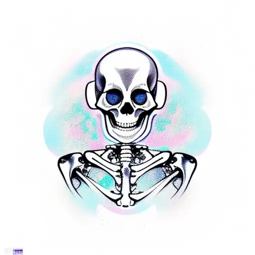 Skeleton Astronaut Profile View