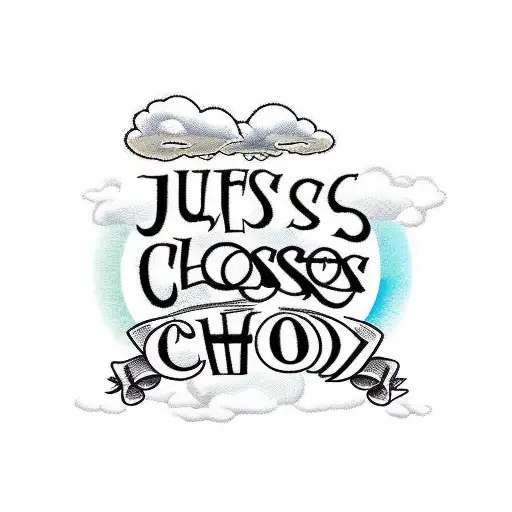 Jesus Cross Clouds Bible Verse