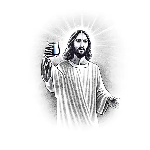 Jesus With Drink
