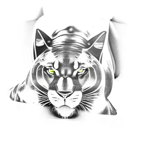 Black Panther Laying Down