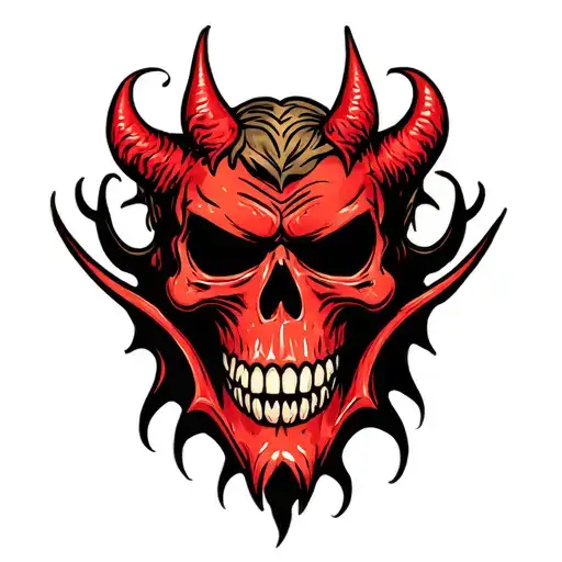 Evil Skull Demon Mask