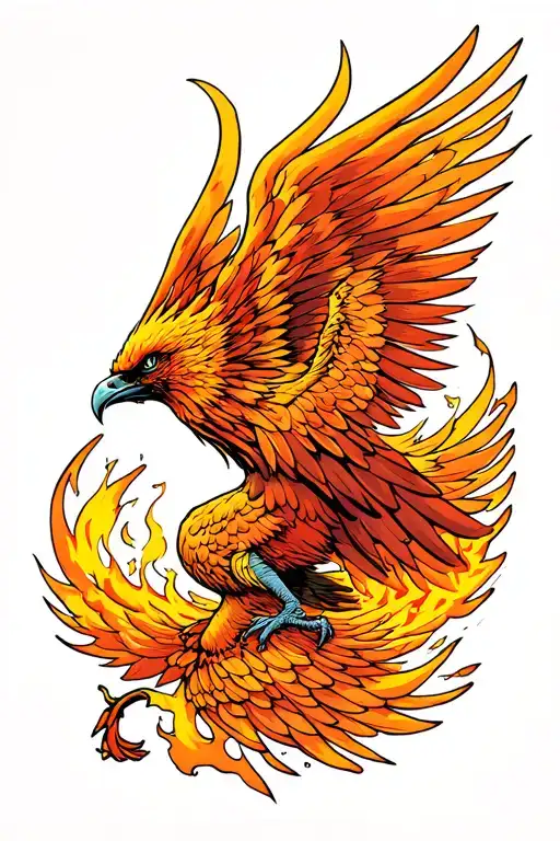 Phoenix Rising From The Ashes