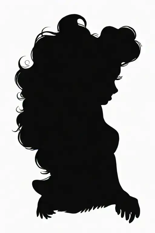 Pinup Girl Sexy No Border Black Hair Full Body Standing