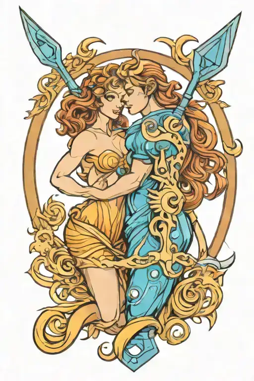 Pices Aquarius And Sagittarius Zodiac Signs Intertwined