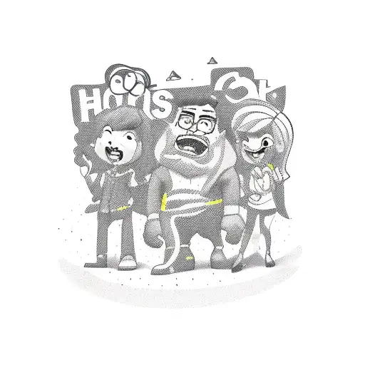 Crowd Of Cartoon Characters