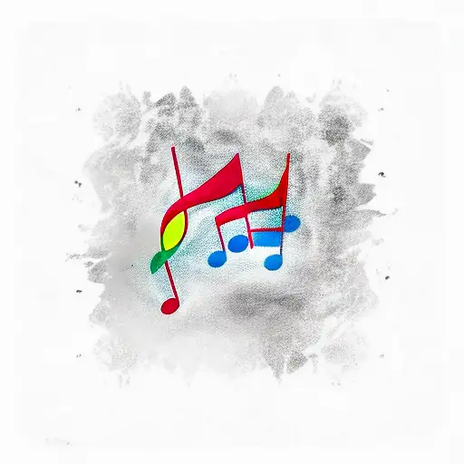 Music Notes With Car Driving