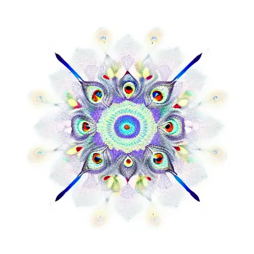 Peacock Feathers Mandala