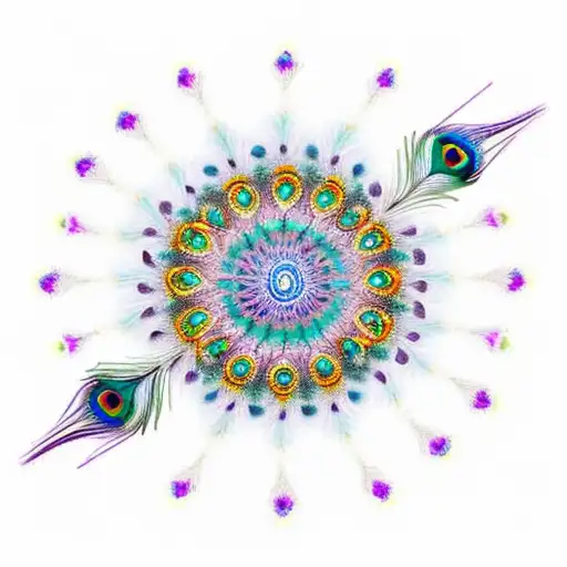 Peacock Feathers Mandala