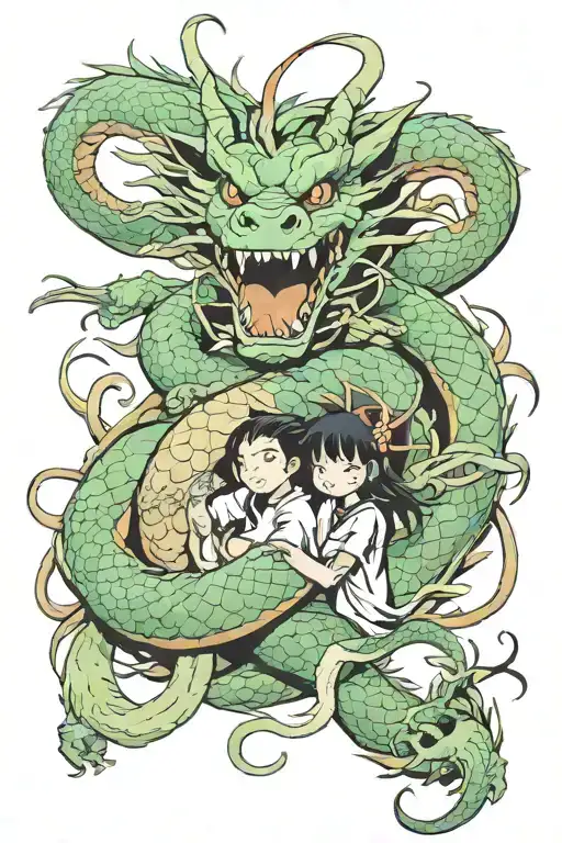 Haku Dragon And Chihiro