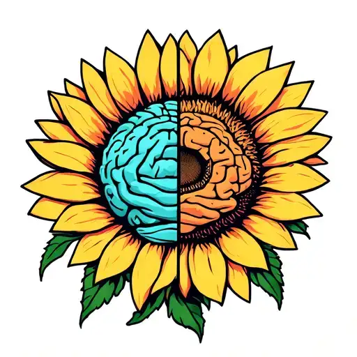Half Brain Half Sunflower