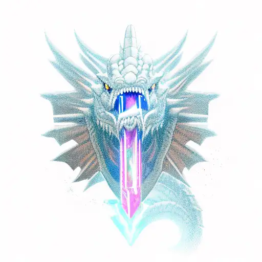 Human Warrior Locked In Combat With A Dragon