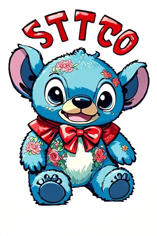 Teddy Bear Mixed With Stitch