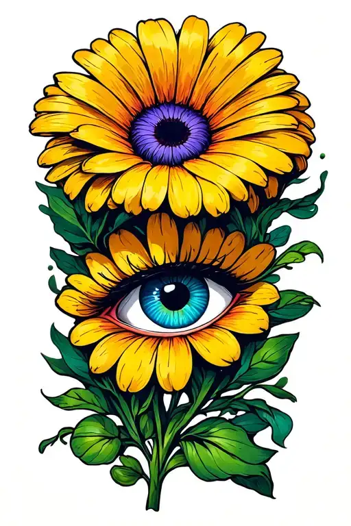 Flower With Human Eyes