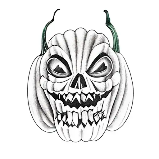 Calabaza De Halloween Con Cara Triste Y Otra Calabaza De Halloween Con Cara Contenta