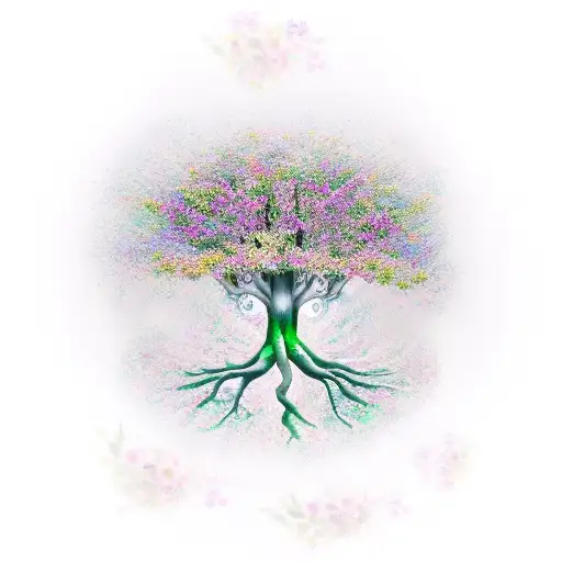Tree Of Life With Flowers