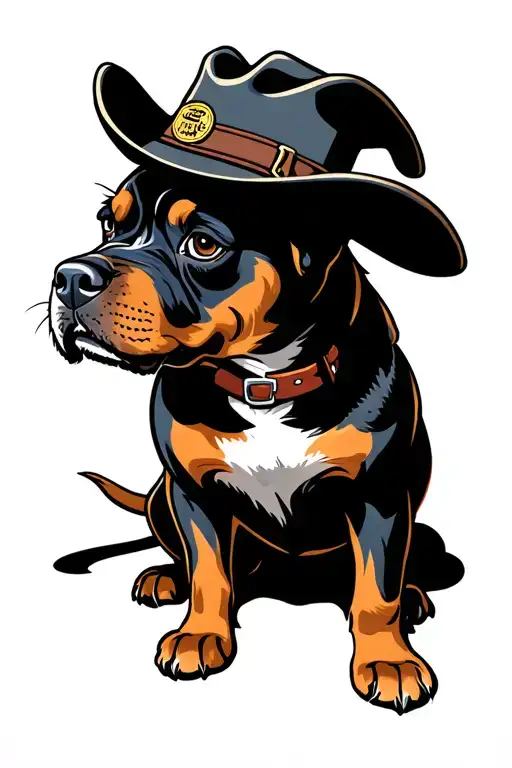 Ezekiel Dog Baseball Cowboy Hat