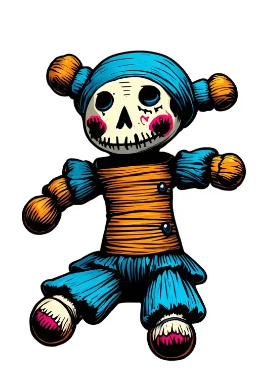 Cloth Voodoo Doll With Realism Texture