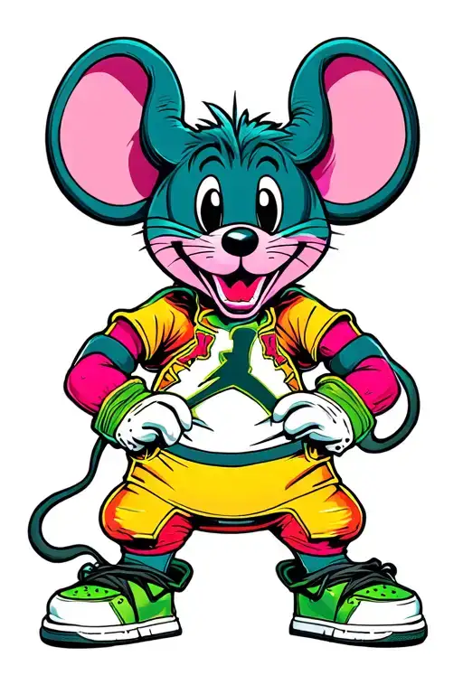 Jordan Shoes Demon Mouse Efect Color Vibrant Colors