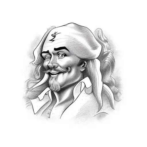 John Silver From Cartoon Treasure Island