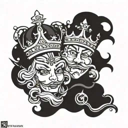 Small King And Queen Crowns Gangster Style