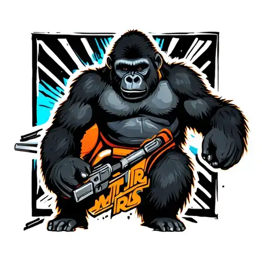 Gorilla With A Star Wars Theme