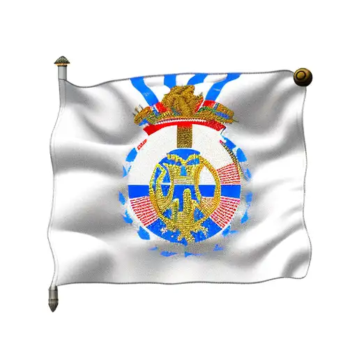 Greece And Usa Flags In Color That Incorporates The Warrior Culture Of Both Countries