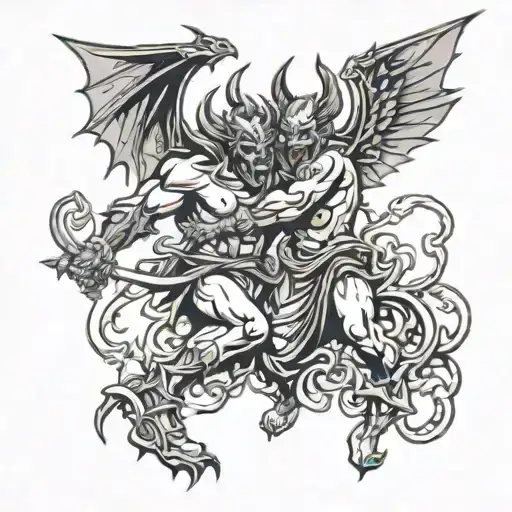 Angle And Demon Battle