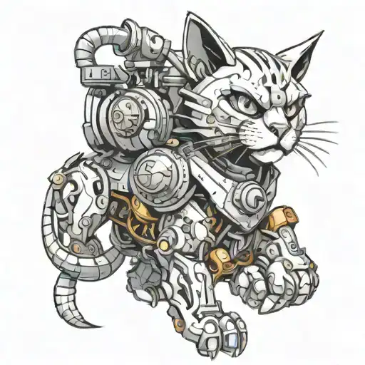 Mechanical Cat Warrior