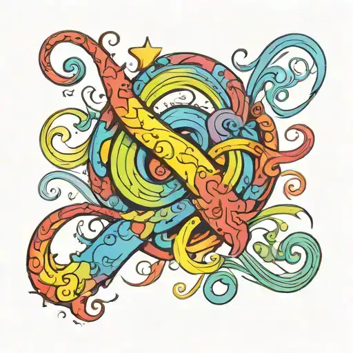 Autism With Infinity Symbol With Rainbow Colors