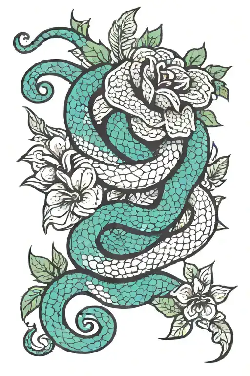 Flower Pattern Snake