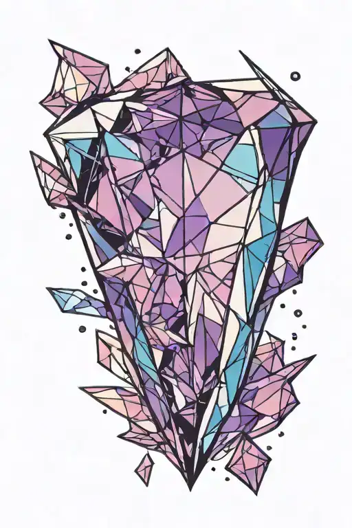 Shattered Amethyst Gem Crystal