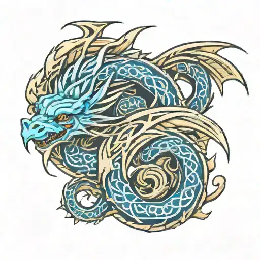 Celtic Dragon Sleeping