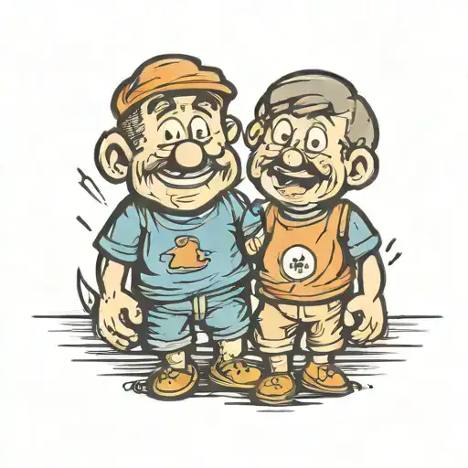 Son And Father Holding Hands