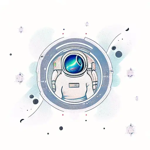 Astronaut With A Black Hole