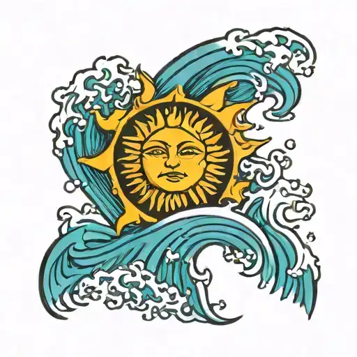 Sun And Wave For Male