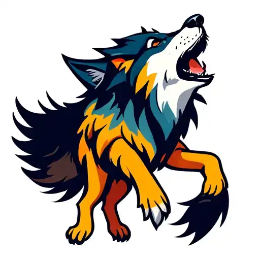 Nature Colour Peaceful Mountain Wolf Howling