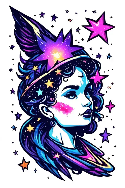 Stars And Galaxy Filled With Stars