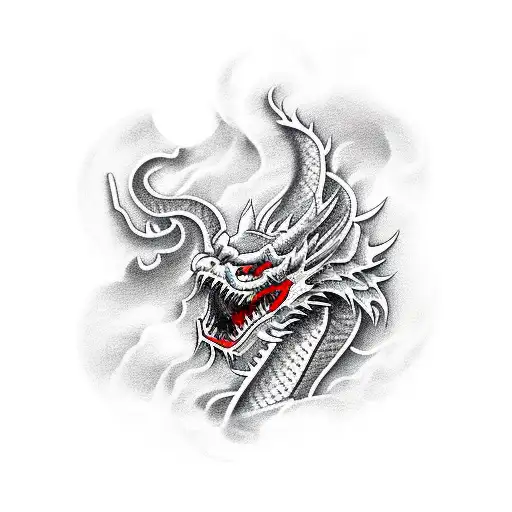 Red Chinese Dragon And 1939 Birthday