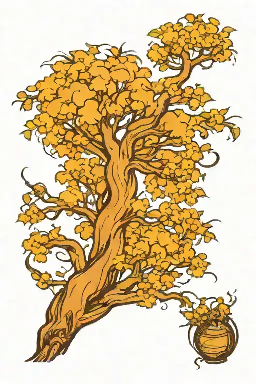 Whimsical Willow Tree In The Wind