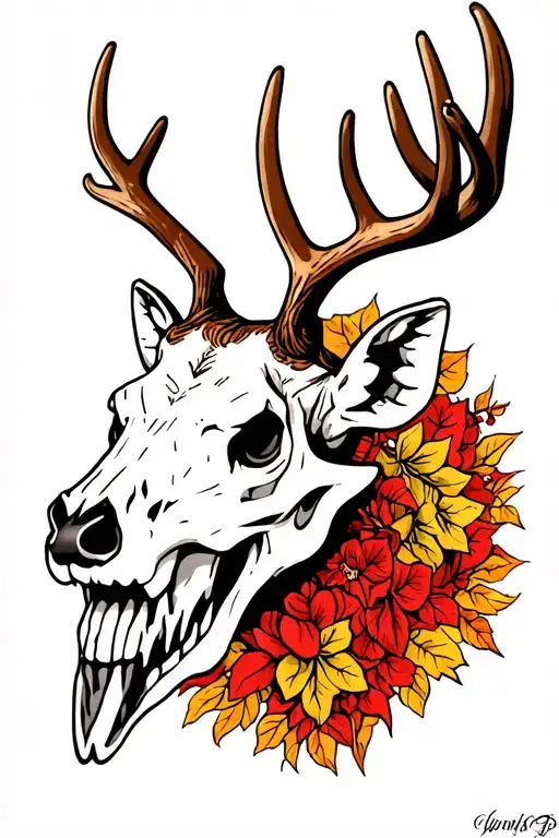 Buck Deer Skull