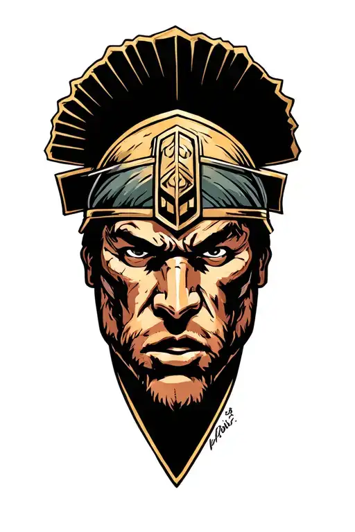 Spartan Warrior Battling