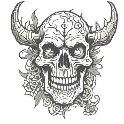 Wendigo Skull