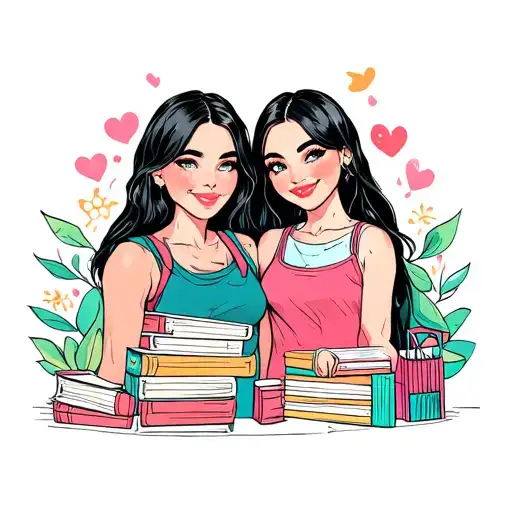 Design Me A Tattoo For Two Girl Best Friends Named Peyton And Courtney That Like Books And Shopping
