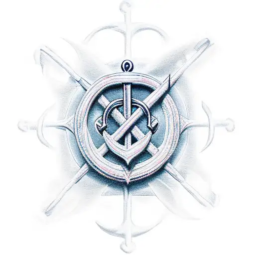 Faith Spelled Out Like In The Shape Of An Anchor