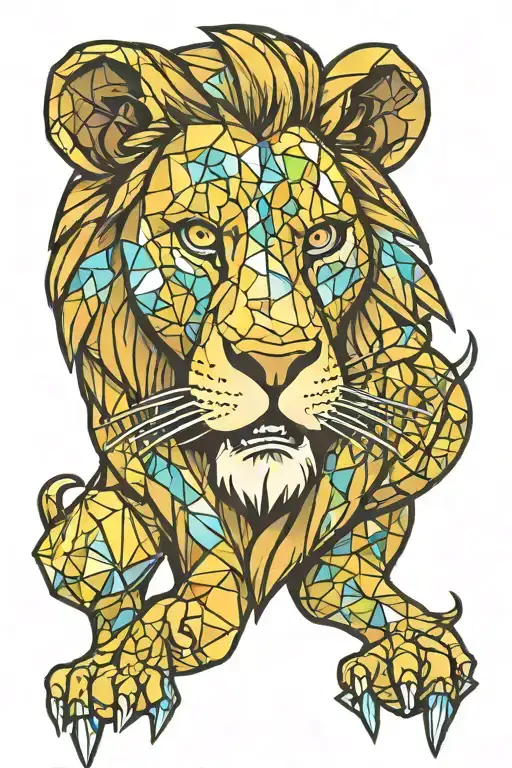 Lion Eat Diamond Gem