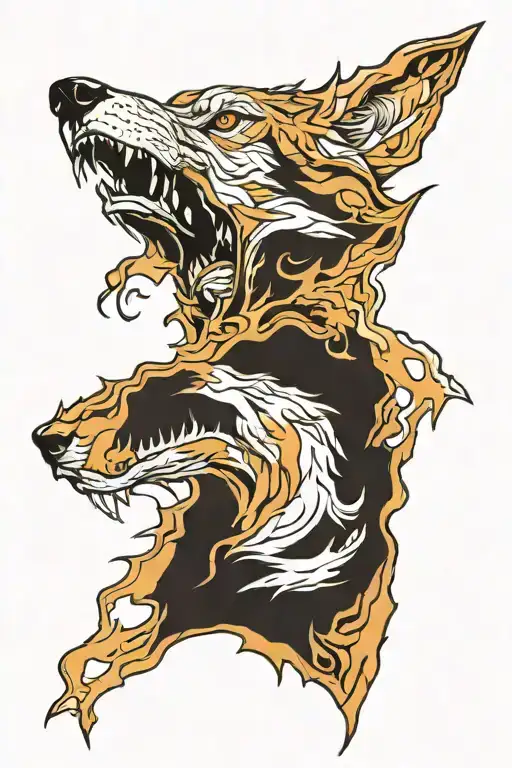 Wolf Face Surrounded My Mountain