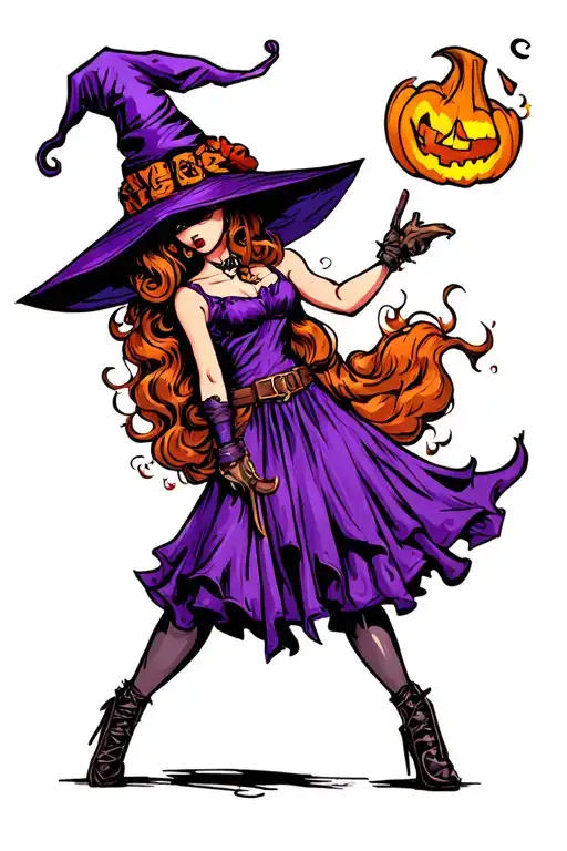 Witch Pin Up