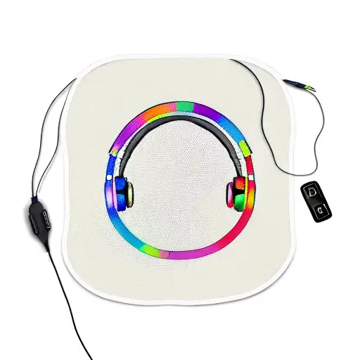 Music Themed Sleeve With Headphones And Tapedeck