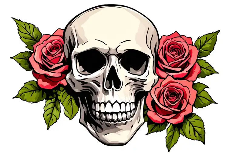 Skull And Roses