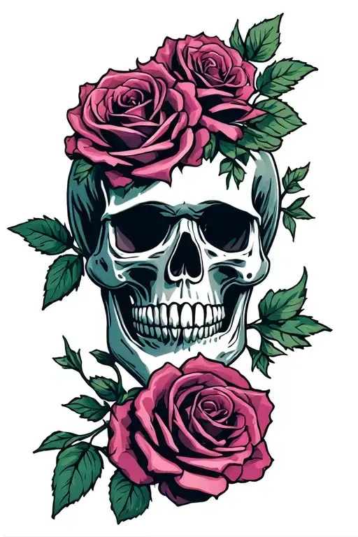 Skull And Roses